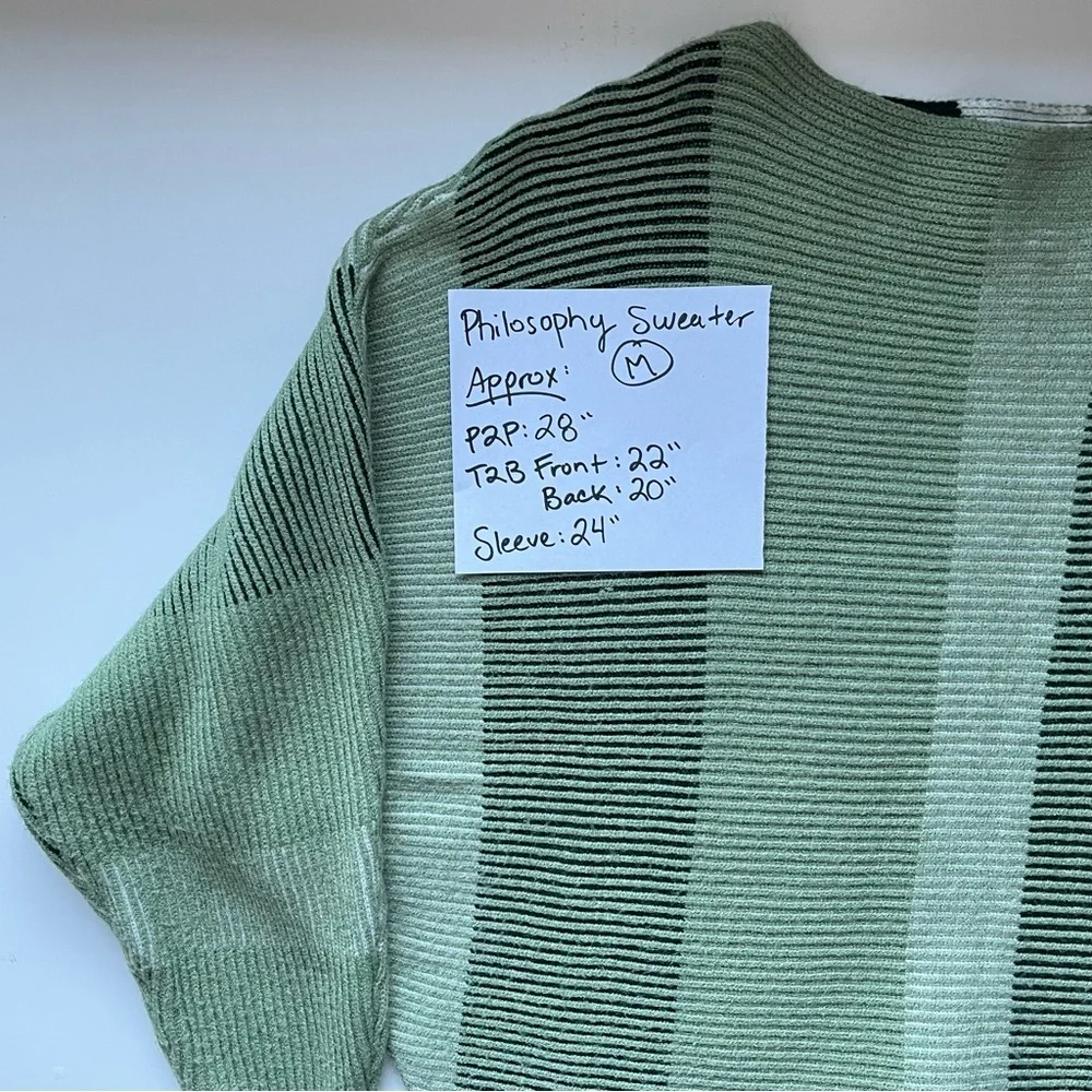 Philosophy Cropped Sweater - Republic Clothing - Size Medium - Picture 2 of 12